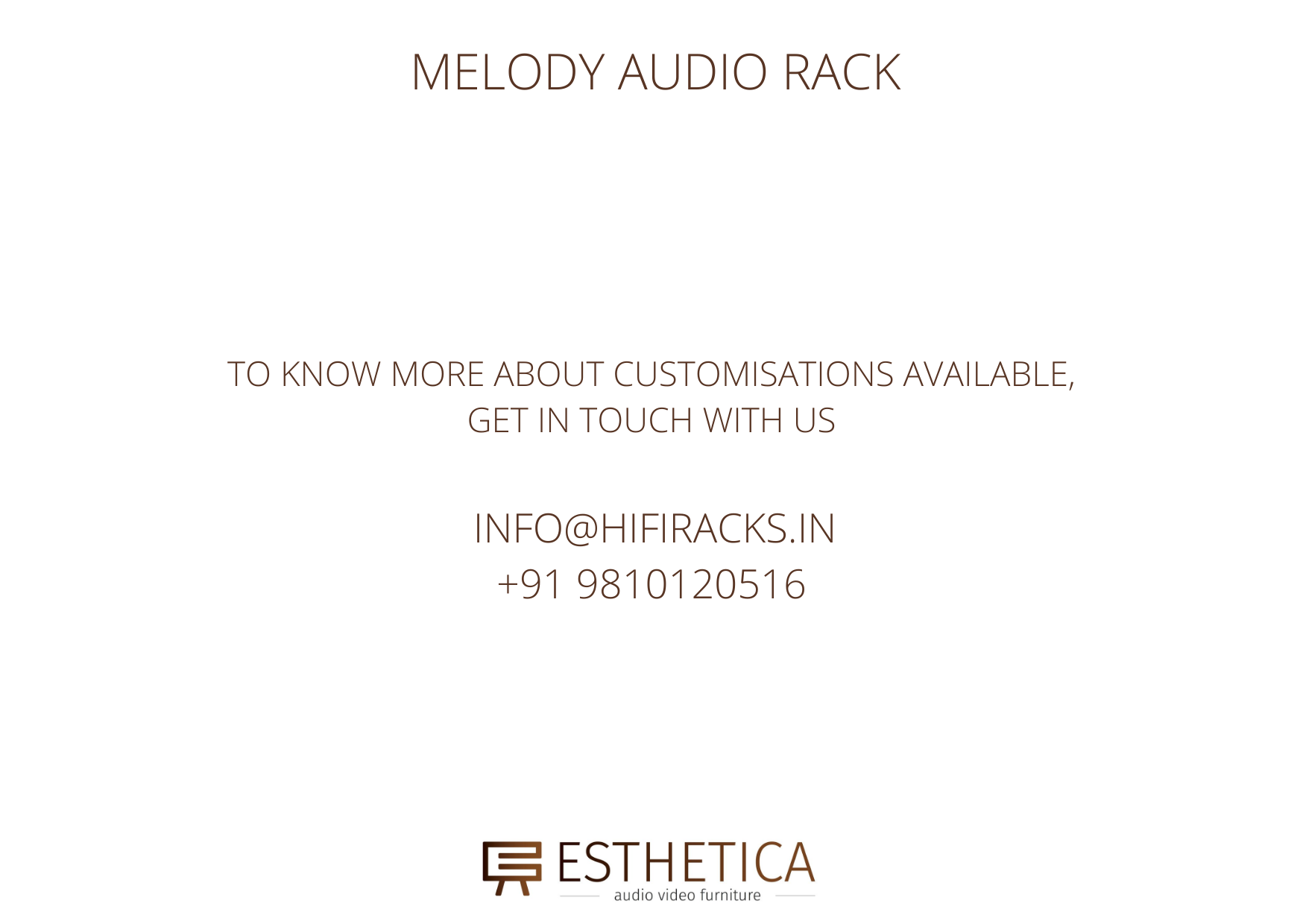 Melody Audio Rack Customizable